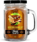 Super High Caramel Pie Candle – Odor Eliminating, Strong Scent – Sweet Caramel Pie – Long Lasting 90 Hour Burn – Large 12oz Mason Jar – Made in USA – Beamer Candle Co.