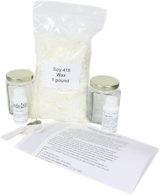 The Candlemaker's Store Complete Soy Candle Starter Kit Fragrance Options: Fresh Strawberry