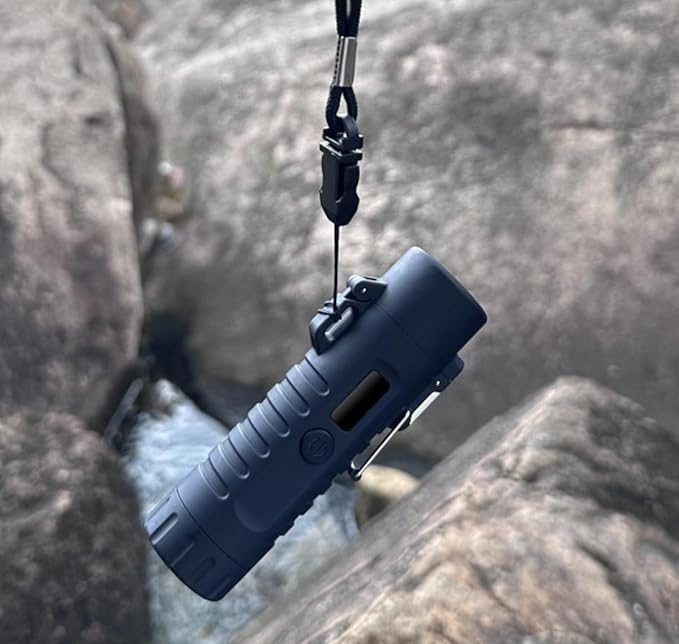 Electric Lighter USB C Rechargeable Arc Plasma Lighter with Flashlight, Electronic Windproof Waterproof Lighters with Retractable 360° Flexible Neck for Outdoor Camping, Hiking, Survival