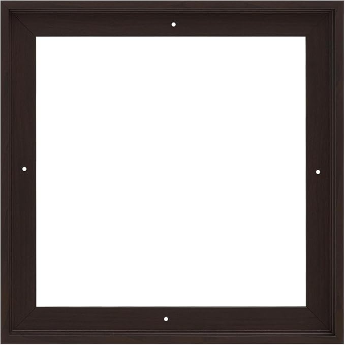 Pixy Canvas Floater Frame 35x35 for 3/4 (0.75) inch Deep Canvas Paintings/Canvas Prints/Wood Canvas Panels/Wall Art/Wall Decor/Home Decor/Artwork (Dark Walnut, 35 x 35 inch, Square)