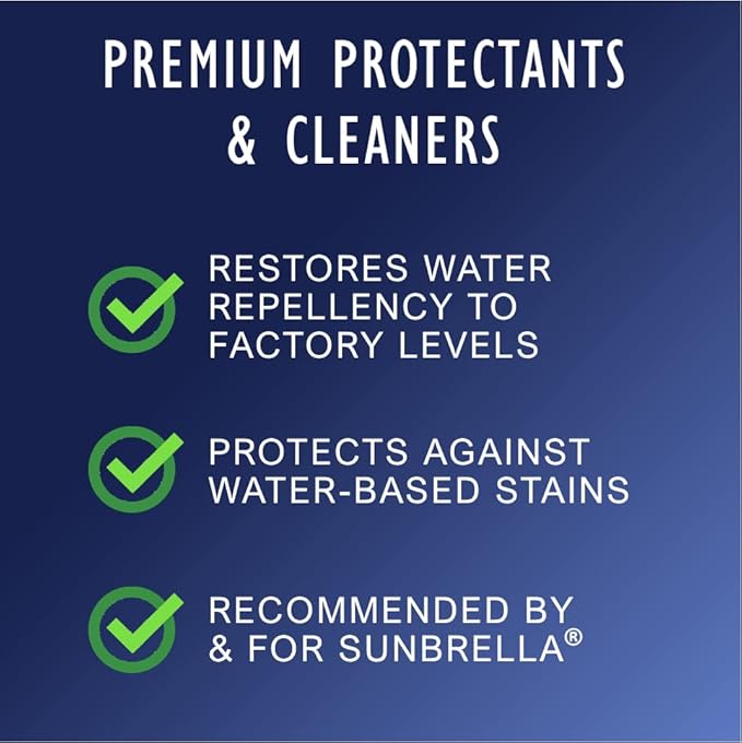 303 Products Marine Fabric Guard – Water Repellent & Stain Shielding Fabric Spray, Safe for All Outdoor Upholstery, Simple & Easy to Use, Protectant Spray for Boats, 32oz (6 Pack)