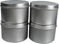 JAKOUE 4 pcs Candle Tins,8oz Metal Tins,Candle Containers for Candle Making,Arts Crafts,Storage Container,Storing Spices,80mm*60mm/3.15"*2.36"