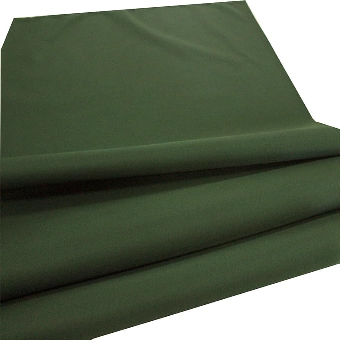 Mybecca Waterproof Canvas Marine Fabric 600 Denier Indoor/Outdoor PU Backing UV Protector Olive 1 Yard