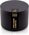 Lulu Candles | White Jasmine & Green Tea Scented Candle | Smells Floral & Calming | Luxury Scented Soy Tin Candle | Hand Poured in The USA | Highly Scented & Long Lasting (8 Oz. Tin)