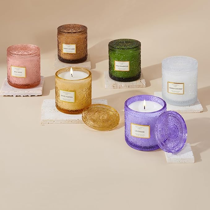 Chloefu LAN Mother Gifts, Vanilla Coconut Soy Candle Large Jar Scented Candle, Home Décor, Gifting Idea, Burn Time of 55 Hours
