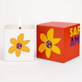 Lulu Candles | Saffron Amber Scented Candle – Rich Amber & Exotic Saffron Aroma, Long-Lasting Clean Burn Candle for Home Décor, Relaxation & Gifts – (9 Oz. Wood Wick Candle)