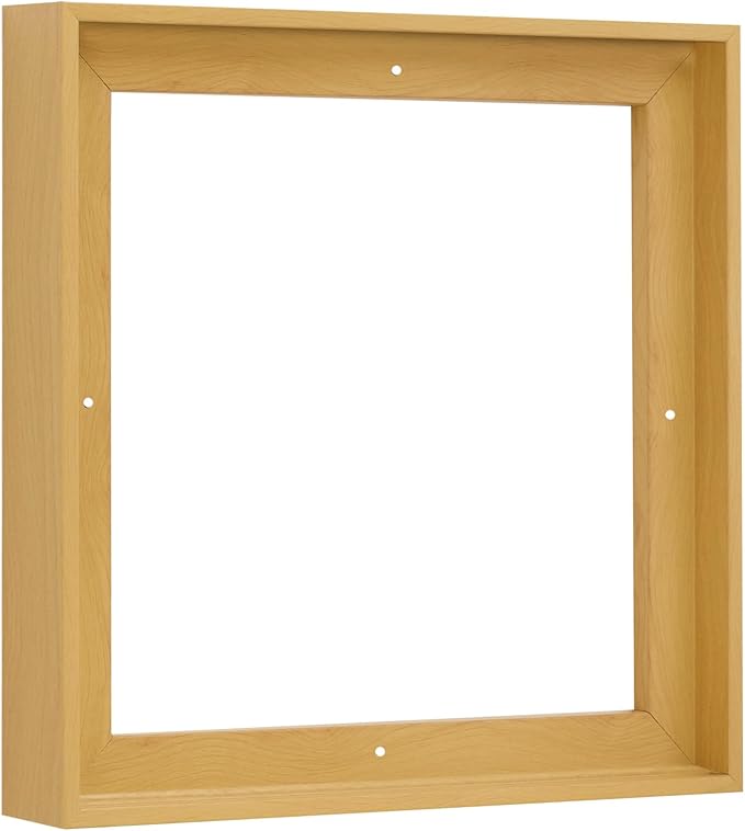 Pixy Canvas Floater Frame 26x26 for 1-1/2 (1.5) inch Deep Canvas Paintings/Canvas Prints/Wood Canvas Panels/Wall Art/Wall Decor/Home Decor/Artwork (Light Maple, 26 x 26 inch, Square)