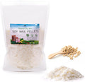 100% Natural Soy Wax Flakes for Candle Making, Eco-Friendly,Farm-Sourced, No Additives, Clean Burning, DIY Candle Supplies, Safe and Pure, 2 LBS
