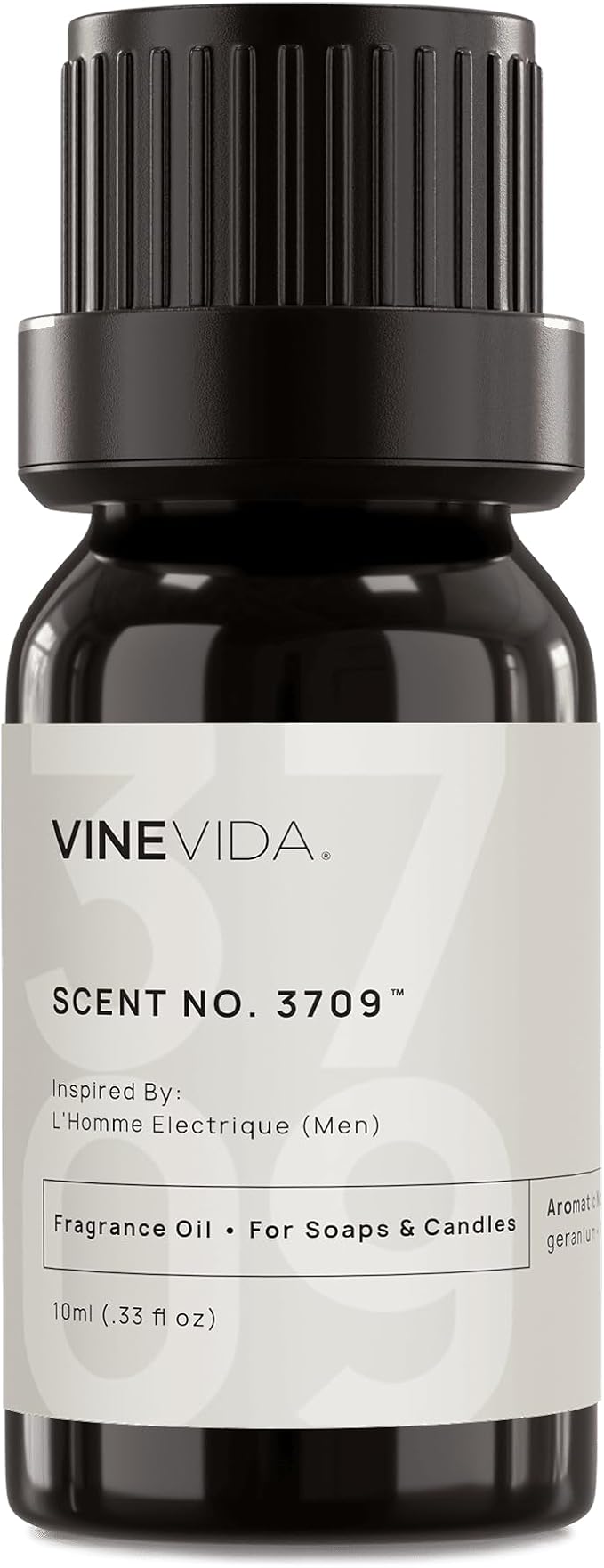VINEVIDA [0.33 Oz] Inspired by: L'Homme Electrique (Men); Fragrance Oil for Candle Making and Soap Making - Premium Candle Scents for Soy Candles