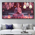 Paint by Numbers Buddha Large Paint by Numbers Kit for Adults Candle 12x36in DIY Colorful Canvas for Acrylic Painting Kit with Paints/Brushes,Mosaic Drawing Paintwork Art Crafts,Decor Gifts,XYY-293