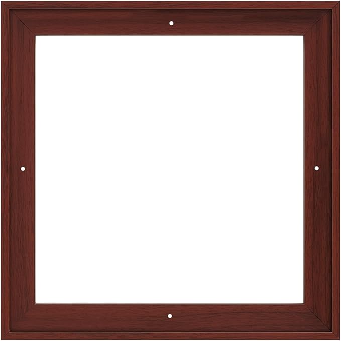 Pixy Canvas Custom Sized Floater Frame for 1-1/2 (1.5) inch Deep Canvas Paintings/Canvas Prints/Wood Canvas Panels/Wall Art/Wall Decor/Home Decor/Artwork (Red Cherry, Custom Size, Square)