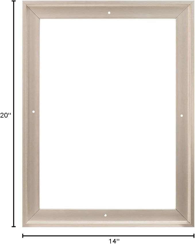 Pixy Canvas Floater Frame 14x20 for 3/4 (0.75) inch Deep Canvas Paintings/Canvas Prints/Wood Canvas Panels/Wall Art/Wall Decor/Home Decor/Artwork (Champagne, 14 x 20 inch, Portrait)