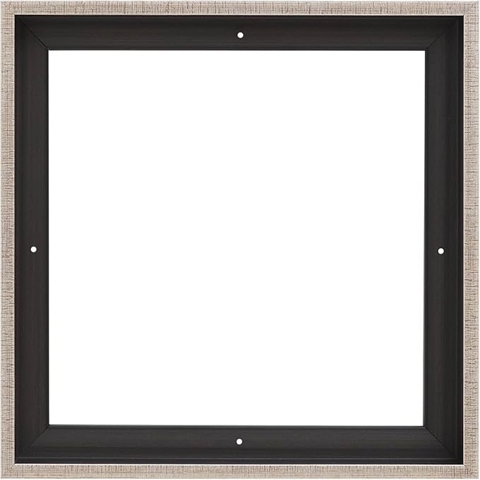 Pixy Canvas Floater Frame 7x7 for 1-1/2 (1.5) inch Deep Canvas Paintings/Canvas Prints/Wood Canvas Panels/Wall Art/Wall Decor/Home Decor/Artwork (Antique Silver, 7 x 7 inch, Square)