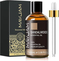 Sandalwood Essential Oil, 3.38FL.OZ Pure Essential Oils by MAYJAM, Large Volume Sandalwood Oil, Perfect for Aromatherapy Diffuser, Great for DIY Candle and Soap Making