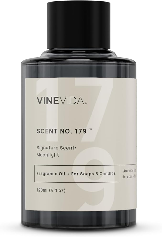 VINEVIDA [4oz] Moonlight; Fragrance Oil for Candle Making and Soap Making - Premium Candle Scents for Soy Candles
