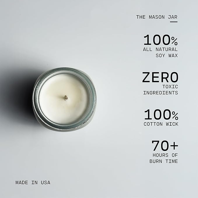 Milkhouse Candle Company - Sunday Morning - 13oz Beeswax and Soy Candles - Farmhouse Collection - 100% Natural, Paraffin Free, with Premium Fragrance Oil, Glass Jars with Lids