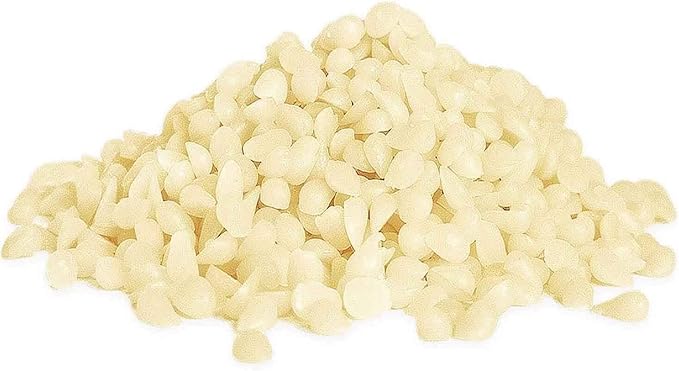 CAKETYCG 5-lb Pure White Beeswax pellets - for Candles in All Shapes and Sizes, Beeswax Balm, Lip Balm, soap Making Supplies,Craft Projects DIY (80 oz).