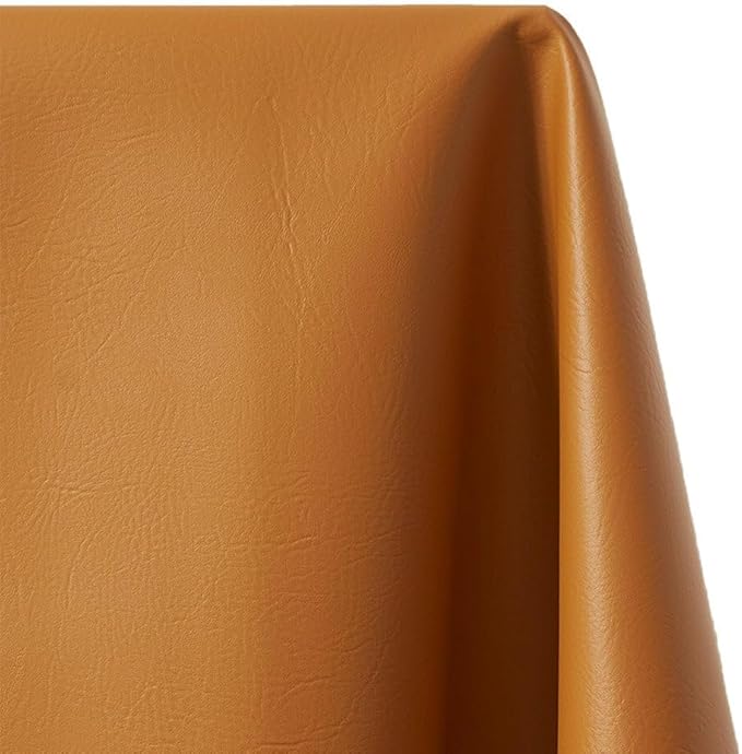 Ottertex Vinyl Fabric Faux Leather Pleather Upholstery 54" Wide by The Yard (1 Yard, Gold)