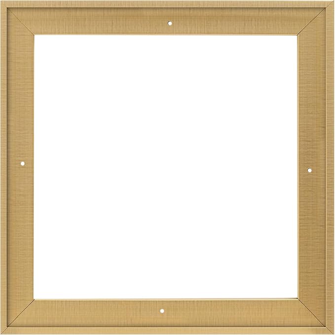 Pixy Canvas Floater Frame 20x20 for 1-1/2 (1.5) inch Deep Canvas Paintings/Canvas Prints/Wood Canvas Panels/Wall Art/Wall Decor/Home Decor/Artwork (Brass Gold, 20 x 20 inch, Square)