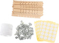 PHENOFICE 1set Candle Wick Holders with Stickers for DIY Candle Making for Easy Crafting and Labeling for Handmade and Projects
