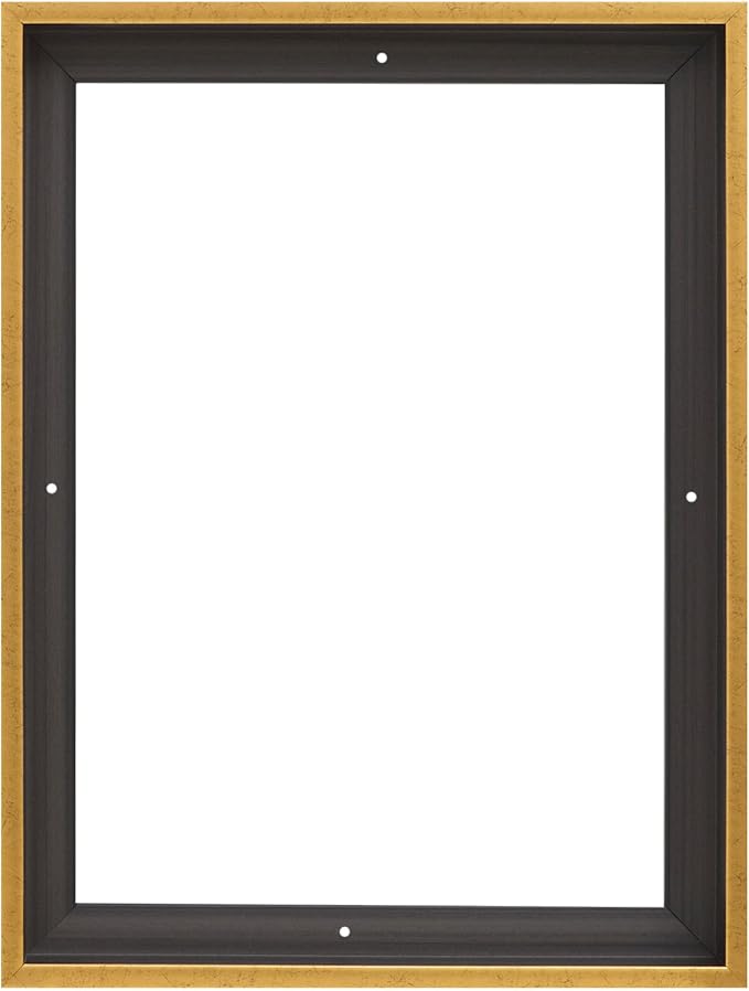 Pixy Canvas Floater Frame 8x24 for 1.5 inch Deep Canvas Paintings/Canvas Prints/Wood Canvas Panels/Wall Art/Wall Decor/Home Decor/Artwork (Rustic Gold, 8 x 24 inch, Portrait)