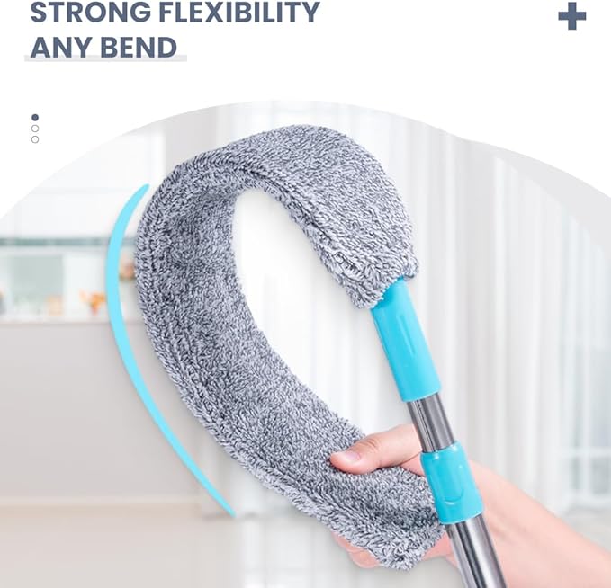 2026 Upgrade Retractable Gap Dust Clean, Extendable Duster Cleaning Tool for Hard-to-Reach Areas, Washable Dusting Brush for Ceiling Blinds Under Furniture (1)