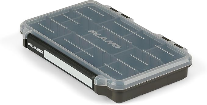 Plano StowAway 3600 Stow Tackle Box with Corrosion-Preventive Rustricor, Single Latch Design, Transparent DuraView Lid, Stackable Storage for Fishing Bait, Lures and Gear