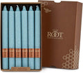 Root Candles Unscented Dinner Candles Premium Beeswax Blend Boxed Candle Set, 9-Inch, Sky, 12-Count