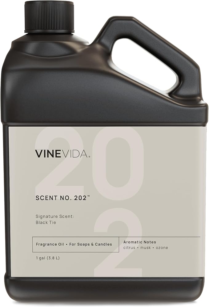 VINEVIDA [128 oz] Scent Black Tie; Fragrance Oil for Candle Making and Soap Making - Winter & Holiday Oils