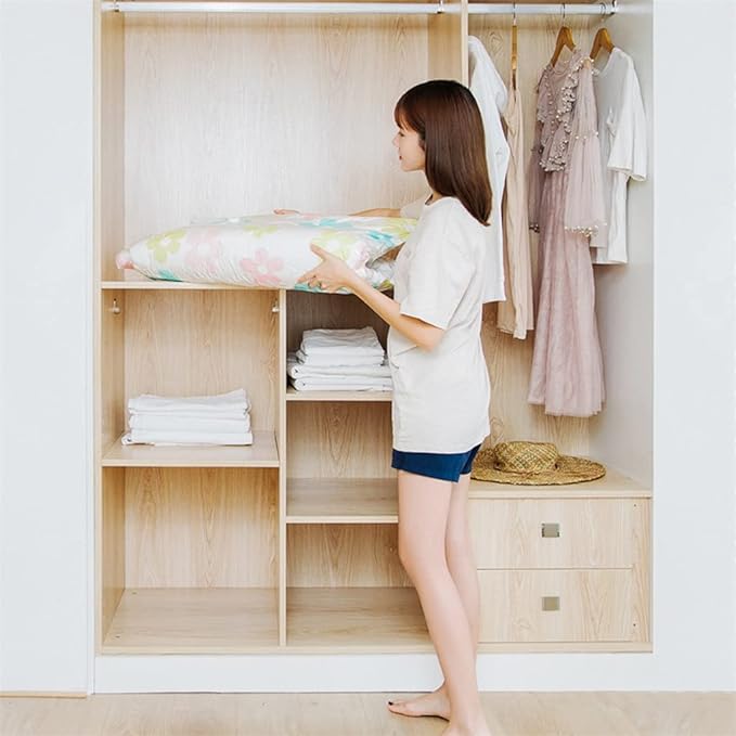 Vacuum Bstorage Bhome Organizer Foldable Clothes Organizer Seal Compressed Travel Saving Bpackage with Hand Pump/Multicolor/70 * 50Cm*10Pcs