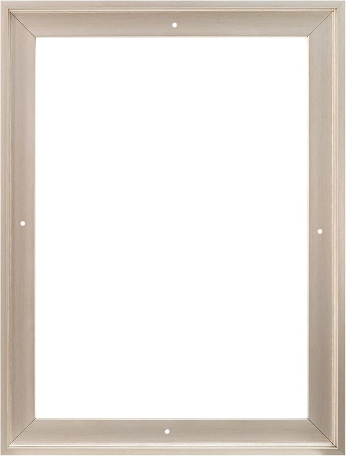 Pixy Canvas Custom Sized Floater Frame for 3/4 (0.75) inch Deep Canvas Paintings/Canvas Prints/Wood Canvas Panels/Wall Art/Wall Decor/Home Decor/Artwork (Champagne, Custom Size, Portrait)