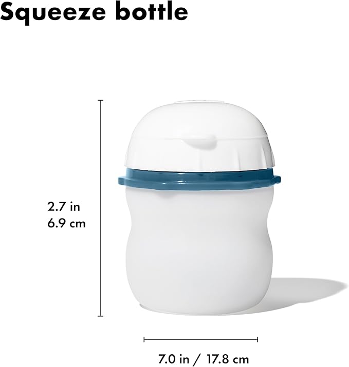 OXO Good Grips Prep and Go Silicone Squeeze Bottle 2 Pack - Ocean Blue