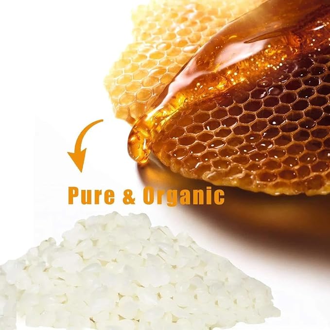 CAKETYCG 5-lb Pure White Beeswax pellets - for Candles in All Shapes and Sizes, Beeswax Balm, Lip Balm, soap Making Supplies,Craft Projects DIY (80 oz).