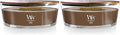 WoodWick Ellipse Scented Candle, Humidor, 16oz | Up to 50 Hours Burn Time (Pack of 2)