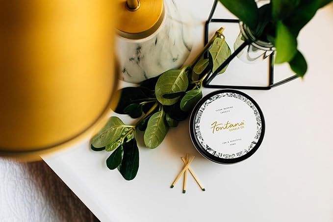 Fontana Candle Co. Celebration Collection, Cheers! – 9oz Scented Candles Made with Beeswax, Coconut Oil & Pure Essential Oils – Wood Wick, 35+ Hrs Clean Burn – Non-Toxic Candles for Home