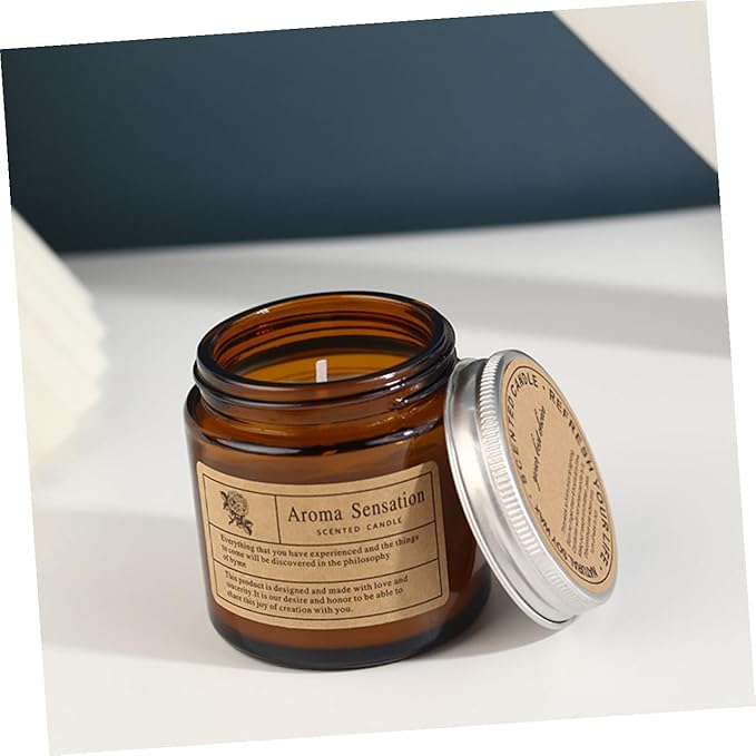 Handmade Scented Candle DIY Plant Wax Tea Color Aromatherapy Candle for Birthday Home Decoration Romantic Rose Sandalwood Scent