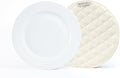 Covermates Keepsakes Quilted Dish Dividers – Set of Padded Plate Protectors for China & Dinnerware Storage, Scratch Protection, Machine Washable, Cream