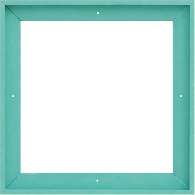 Pixy Canvas Floater Frame 26x26 for 1-1/2 (1.5) inch Deep Canvas Paintings/Canvas Prints/Wood Canvas Panels/Wall Art/Wall Decor/Home Decor/Artwork (Lucite Green, 26 x 26 inch, Square)
