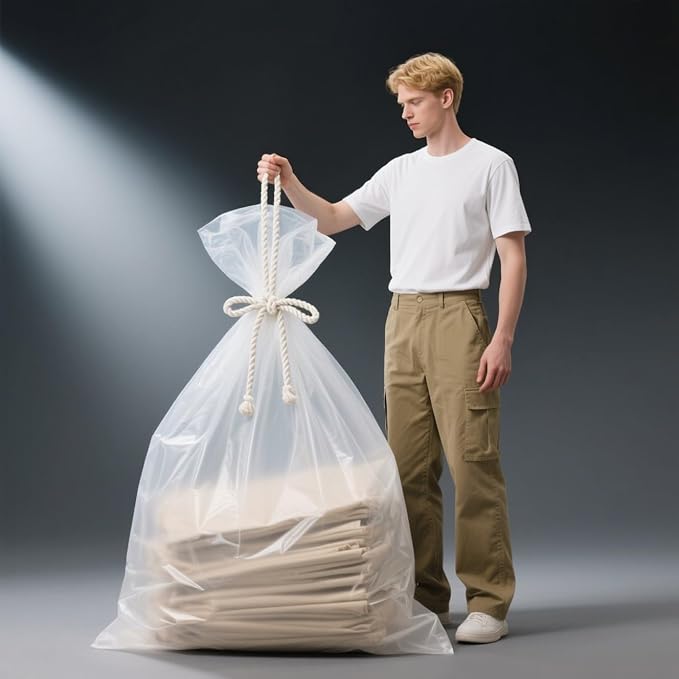 Huge Clear Plastic Bags 59 x 71 Inch Large Storage Bags for Garage, Furniture, Luggage, Home Appliances, Kids Toys, Equipments, Industry or Agriculture Use and More (10 pack)