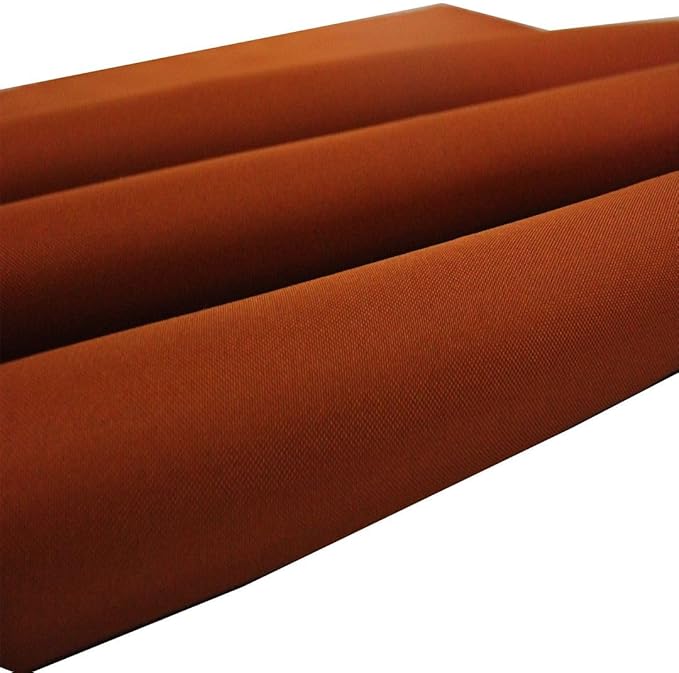 Mybecca Waterproof Canvas Marine Fabric 600 Denier Indoor/Outdoor PU Backing UV Protector Rust 1 Yard