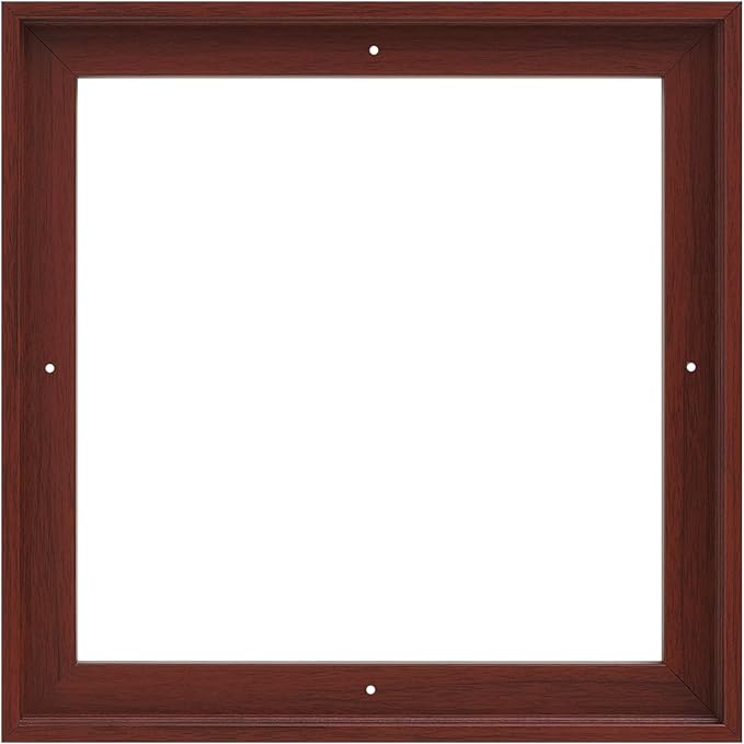 Pixy Canvas Floater Frame 34x34 for 3/4 (0.75) inch Deep Canvas Paintings/Canvas Prints/Wood Canvas Panels/Wall Art/Wall Decor/Home Decor/Artwork (Red Cherry, 34 x 34 inch, Square)