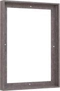 Pixy Canvas 30x40 Floater Frame for Canvas Paintings, Wood Panels, Canvas Panels & Stretched Canvas Boards. Floating frame fits 5/8", 3/4" & max 7/8" Deep Artwork (Rustic Gray, 30 x 40 inch)
