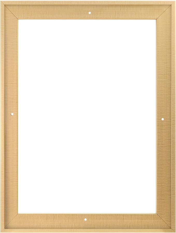 Pixy Canvas Floater Frame 18x20 for 1-1/2 (1.5) inch Deep Canvas Paintings/Canvas Prints/Wood Canvas Panels/Wall Art/Wall Decor/Home Decor/Artwork (Brass Gold, 18 x 20 inch, Portrait)
