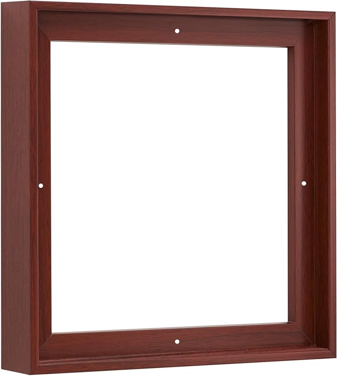 Pixy Canvas Floater Frame 44x44 for 1-1/2 (1.5) inch Deep Canvas Paintings/Canvas Prints/Wood Canvas Panels/Wall Art/Wall Decor/Home Decor/Artwork (Red Cherry, 44 x 44 inch, Square)