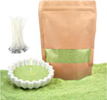 PHYMAT Unscented Plant-Based Colored Candle Sand Wax Bulk, 1.1LB Pearled Candle Wax, Refillable Sand Candles with 50pcs Wicks Kit for DIY Handmade Candle Making, Party, Wedding, Home Decor