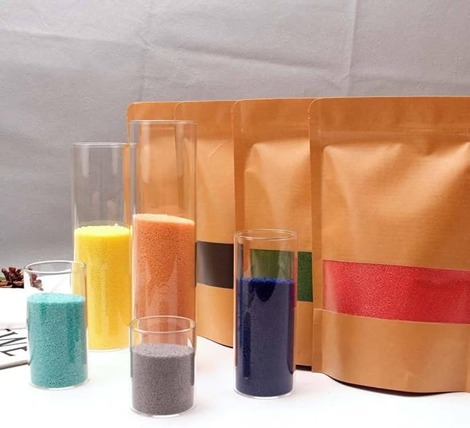 PHYMAT 3.5oz Candle Sand Wax, Pearled Candles with 50pcs Wicks, Refillable Sand Candle Wax Kit for DIY Handmade Candles Making, Wedding, Party Decor