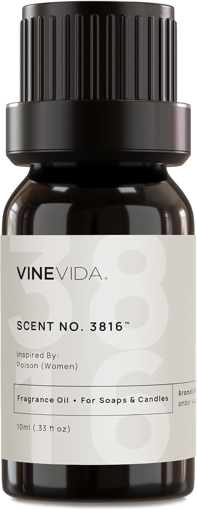 VINEVIDA [0.33 Oz] Scent No. 3816 Inspired by Poison (Women); Fragrance Oil for Candle Making and Soap Making - Premium Candle Scents for Soy Candles