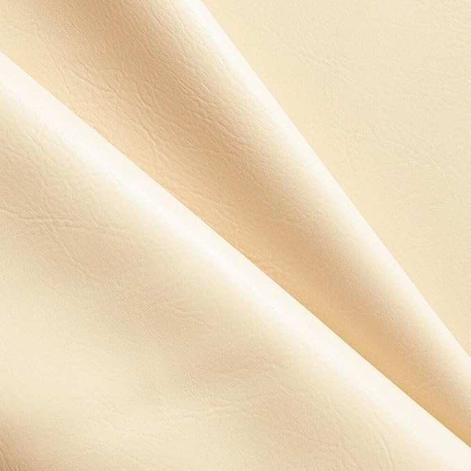 Ottertex Vinyl Fabric Faux Leather Pleather Upholstery 54" Wide by The Yard (10 Yard, Beige)