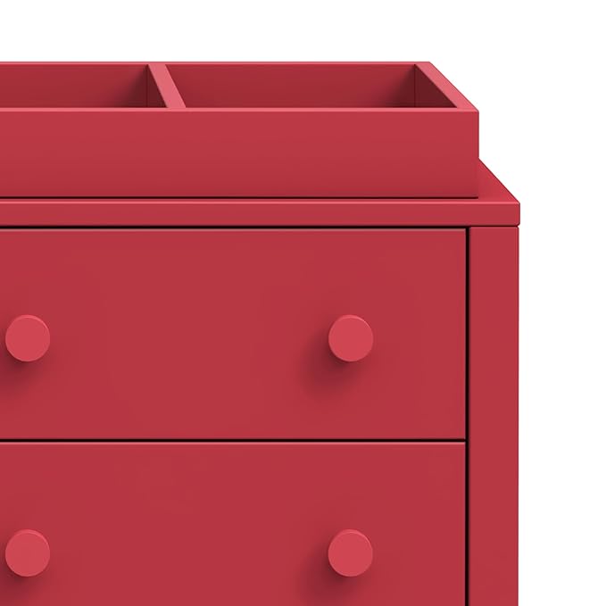 Davinci Universal Wide Removable Changing Tray in Strawberry Red