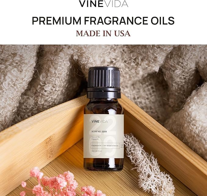 VINEVIDA 0.33oz Fragrance Oil No.63 for Candle & Soap Making - Natural USA Candle Scents